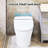 Upmarket Dual Flush Toilet - Heated Seat, Foot Sensor Flush, Night , Knob Control, Smooth Glaze Seat Adjustable Temp, Infrared Sensor, Led Compact Model