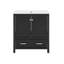 Meuble-lavabo de 30 po avec lavabo simple, armoire de rangement avec 2 portes et un tiroir-2073031541