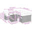 234cm Wide Patio Sofa with Cushions