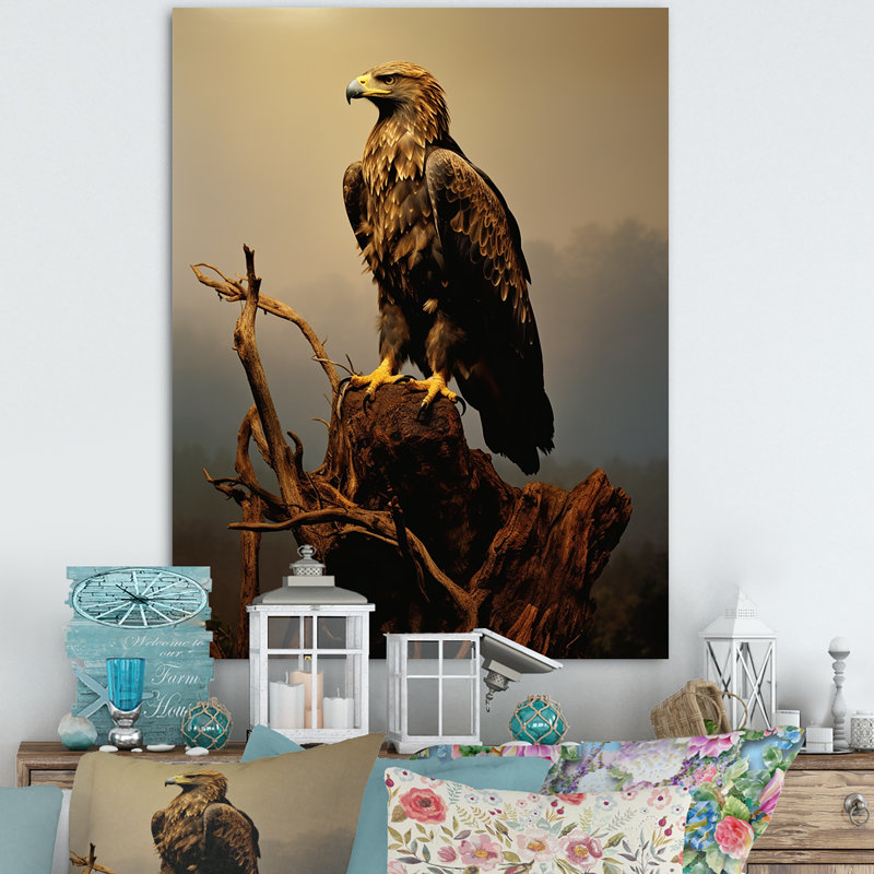 " Eagle S Grace At Top ", 20" H x 12" W x 1" D, Wrapped Canvas