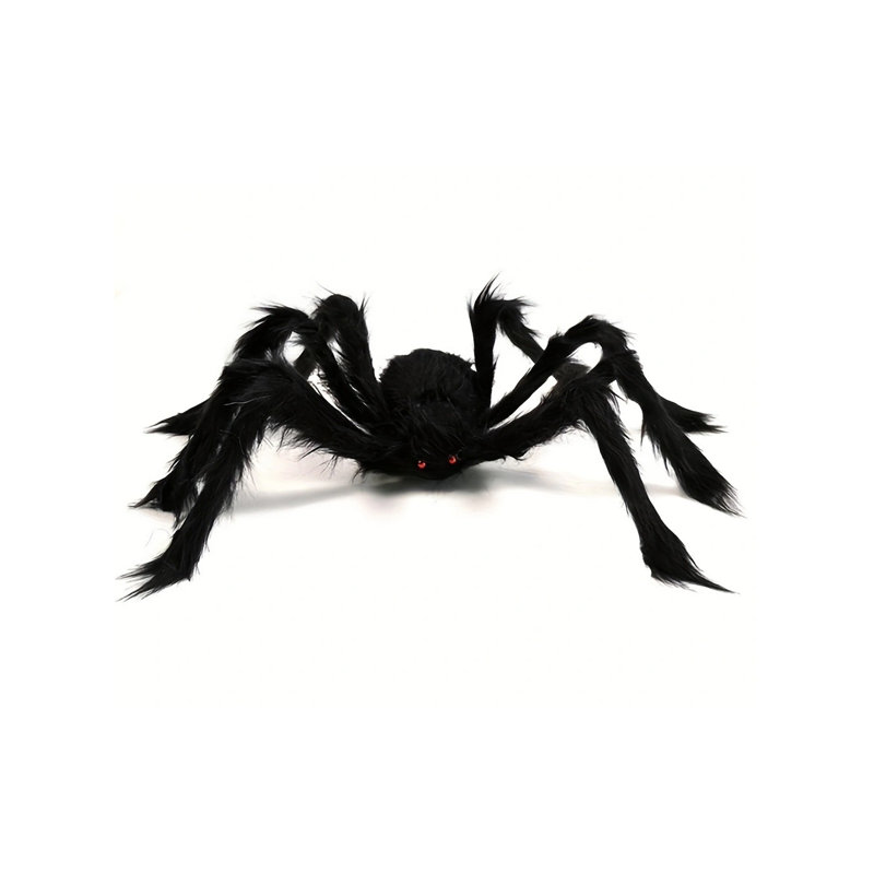 Décorations d'Halloween araignée; décorations d'extérieur araignée géante, H 81 cm x l 122 cm