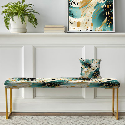Banc doré à pois dorés River - Polka Dot River