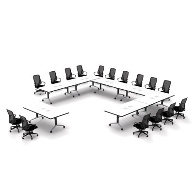 Rectangle 16 Person Flip Top 72