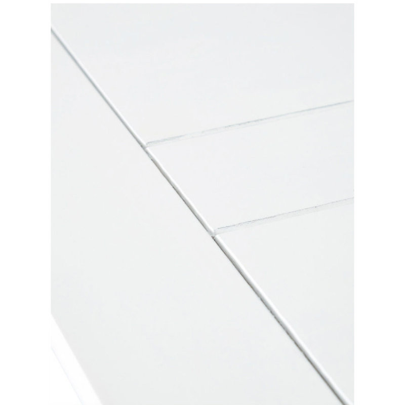 Pine Solid Wood Dining Table, White