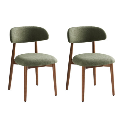 Upholstered Solid Wood Dining Chair Side Chair