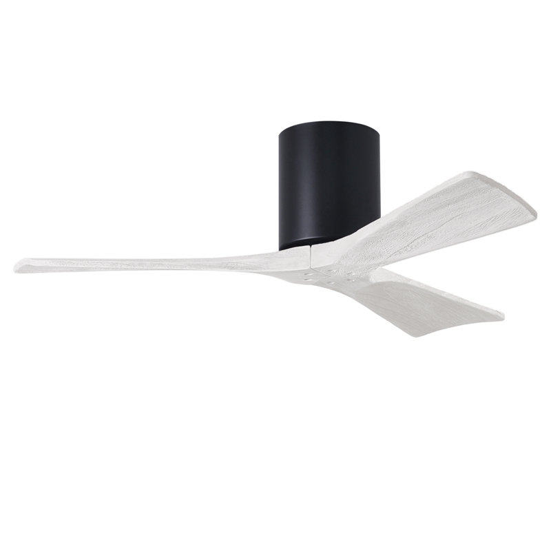 Ventilateur de plafond à 3 pales Olivier, Noir mat, Blanc mat, 42"