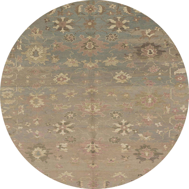 Abstract Indoor Rug, Round 4'