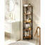 134 cm H x 30 cm W Corner Bookcase