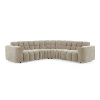 Joyner Modern Style 112.6" W L Shape Type2 5S Sectional