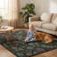 Tapis vert foncé botanique Maximalist-2113643135