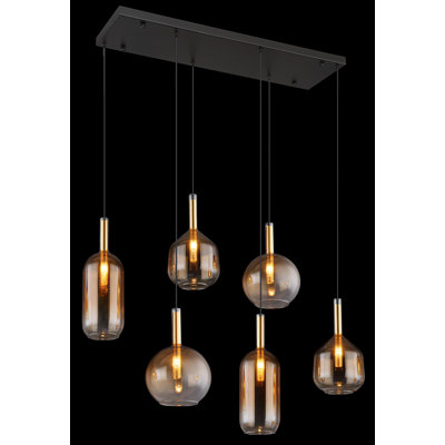 Aymie 6 - Light Matte Black Pendant