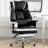 21.9 Wide Faux Leather Executive Office Chair with Footrest High-Back Computer Desk Chair with Adjustable Lumbar Support & Armrests