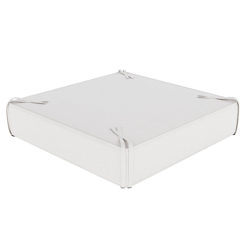 Sunbrella® Outdoor Ottoman Cushion, Canvas Natural Sunbrella® Canvas