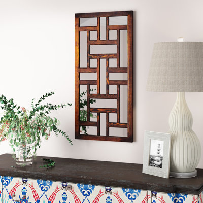Solid Wood Frame Rectangle Wall Mirror