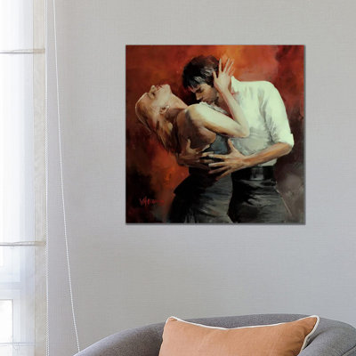 Tango Passion 1 Piece Wrapped Canvas Wall Art