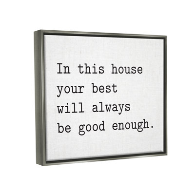 " In This House Encouraging Family Quote Sign " by Lettered And Lined