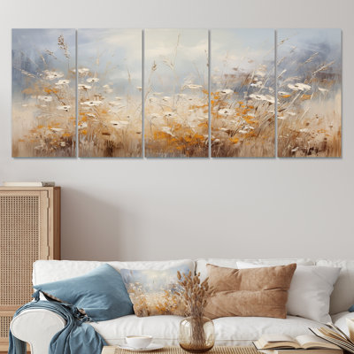 Ensemble de 5 décorations murales Beige et gris Meadows Breeze - Meadow