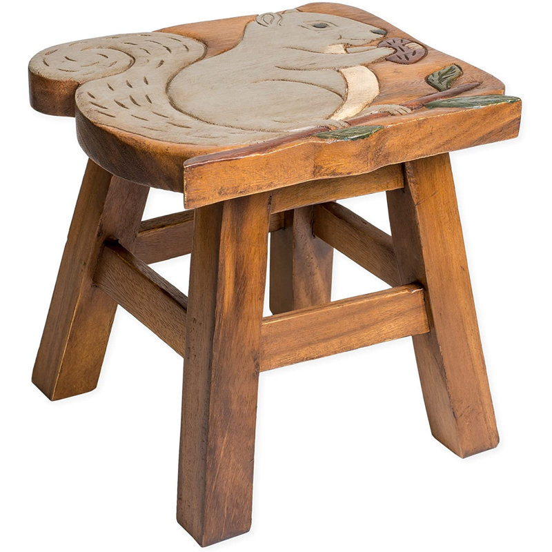 Avoca Brown Animals Step Stool