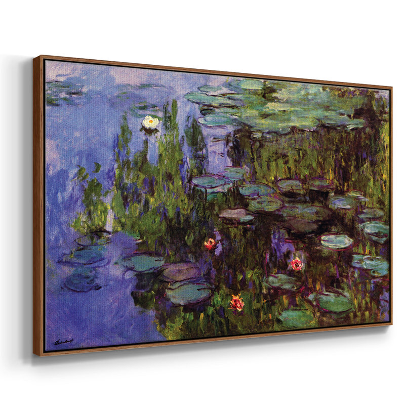 Monet, H 25 po x l 37 po x P 2 po, Noyer