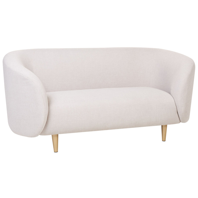 Jenkin Loveseat, Beige/Gold, Gold