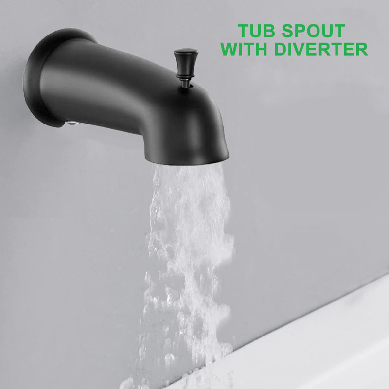 All-In-One Kit with Rough in-Valve, Matte Black