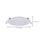 8/12 Watt LED Direct Wire Downlight 27K/3K/35K/4K/5K CCT Remote Driver 4 Inch Round Flat Face Dual Dimming