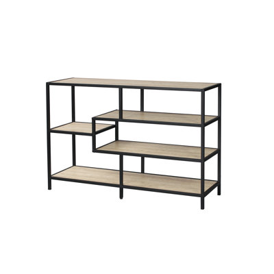Aceituno 78cm H x 114cm W Metal Etagere Bookcase