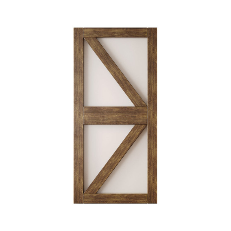 Porte de grange coulissante en bois massif non assemblé 48 x 84, 48" x 84"