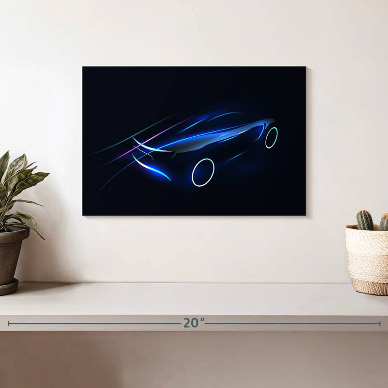 Mehar Lightning Fast Car, 8" H x 12" W