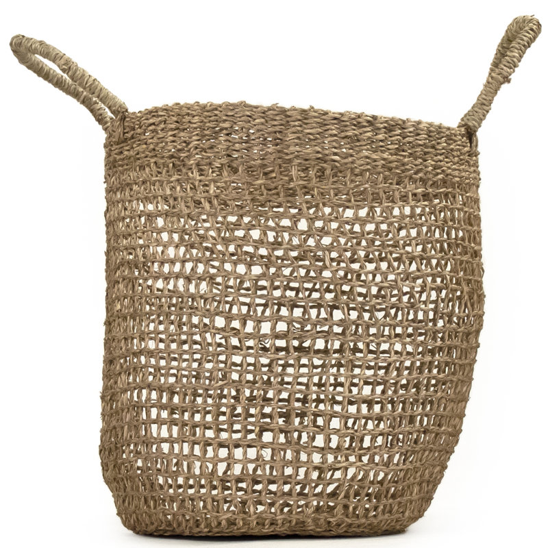 Panier en en rotin tissé, H 14 po x l 14 po x P 14 po