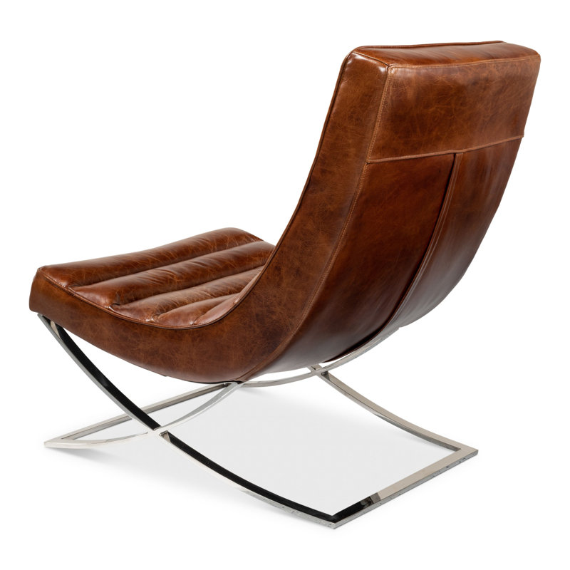 Cassino Leather Tufted Lounge Chair