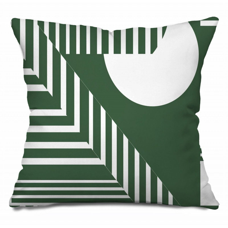 12386_Coussin décoratif abstrait, crochets en coton Art