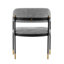 Chaise d'appoint rembourrée en métal Lia-91028767