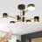 LED Ceiling Light Black Ceiling Light with Remote Modern Ceiling