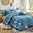 Luxury Velvet Bedding Comforter Sets 3 Pieces. Lightweight fluffy and soft velvet comforter set-126230934-126230936