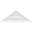 Triangle Surface Mount Functional Brickmould Frame PVC Gable Vent 11/12 Pitch-59870712
