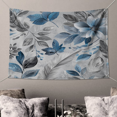 Floral Wall Tapestry -  Nature Wall Decor