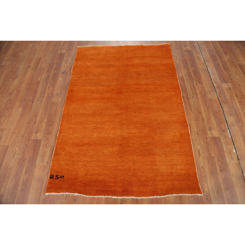 Modern Wool Gabbeh Oriental Foyer Rug 3x5