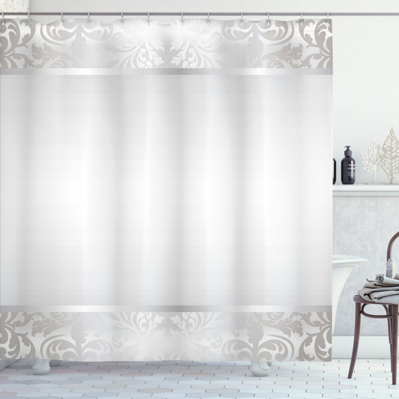 Adelgund Shower Curtain with Hooks Included, 84" H x 69" W