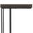 Gallagher 12"W Solid Mango Wood and Metal Industrial C-Side Table with Tray Top-1531684229