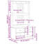 Hall Tree SANDNES 87X40x159.5Cm Solid Wood Pine-1819761807