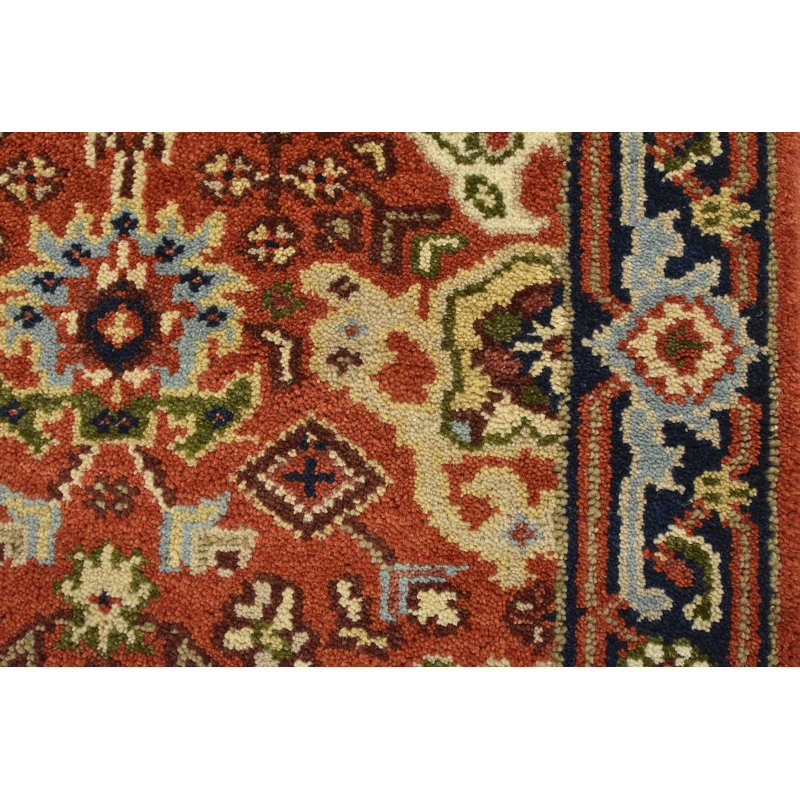 Tapis rouille unique de 2 pi 8 po x 10 pi 2 po