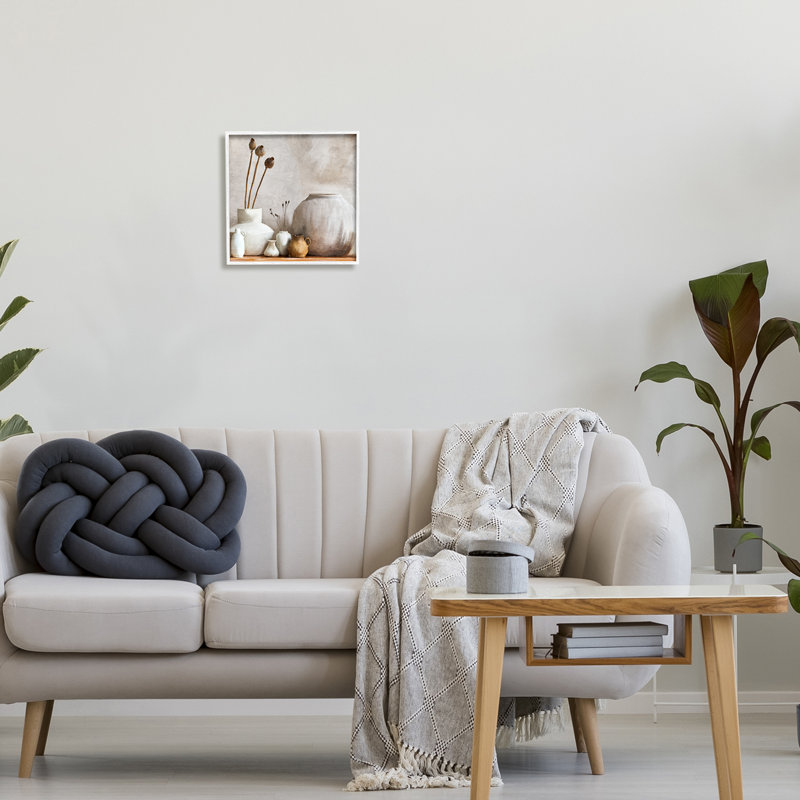 "Charmant pays nature morte" par Kim Allen, reproduction d'art sur toile, Giclée encadrée blanc bord de mer