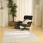 Tapis scandinave noir ivoire Ebern Designs Reimann-1448540446