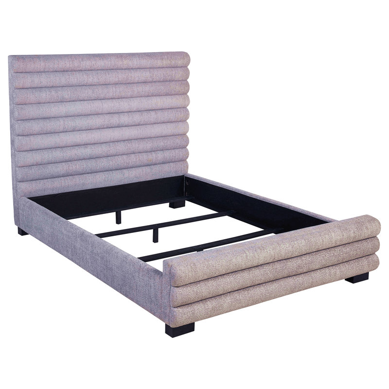 Grey Upholstered Queen Bed