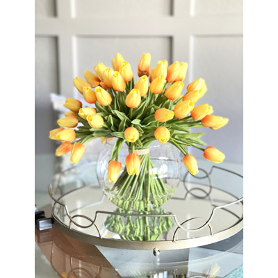 Arrangement floral moderne 60 tulipes