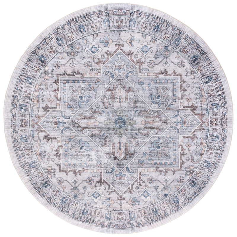Aysan Performance Oriental Rug, Round 6'