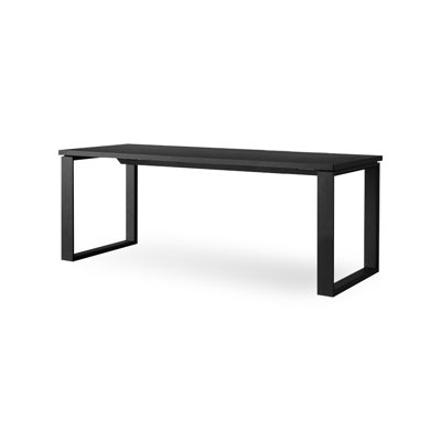 Black Rectangle Solid Wood Dining Tables
