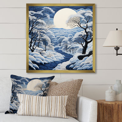 «Snow Winters Moon Solitude II», reproduction sur toile