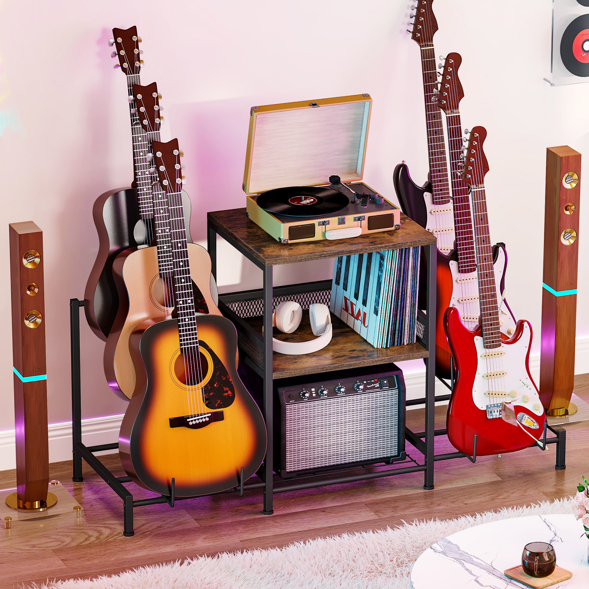 Voice Rack 17 Stories Baylee Audio Rack | Wayfair